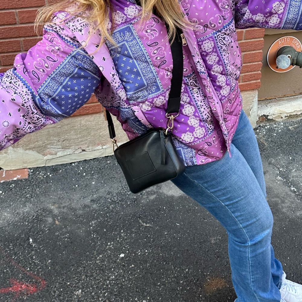 PISTOLA CALLISTA PINK ORCHARD BANDANNA LONG SLEEVE PUFFER JACKET AND VEST! SZ L.